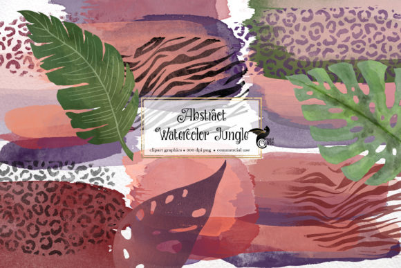 Abstract Watercolor Jungle: A Versatile Tool for Modern Creatives