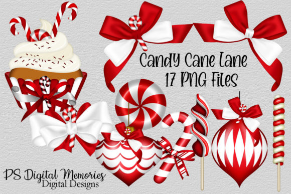 Candy Cane Lane Christmas: A Versatile Digital Element Pack for Creative Projects
