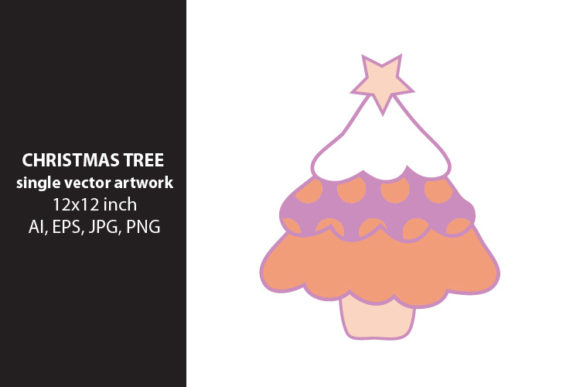Christmas Tree Vector Art for Creative Projects