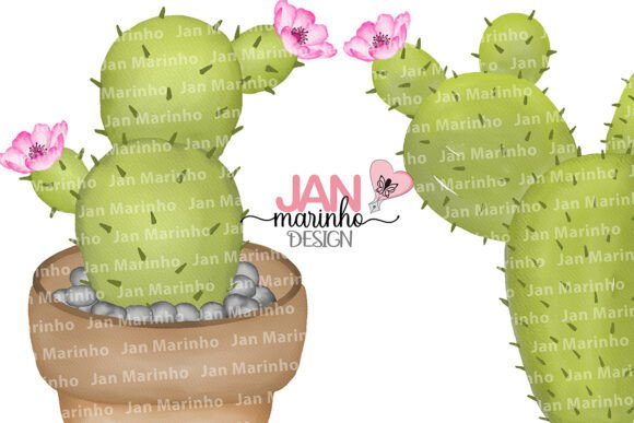 Desert Cactus Watercolor Clipart: A Versatile Art Resource for Creatives