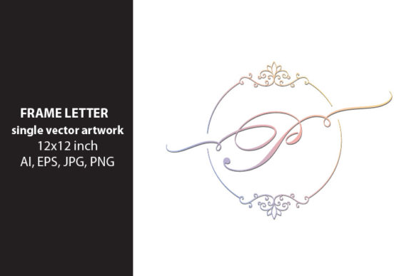 Monogram Frame Letter F – Elegant Design for Every Project