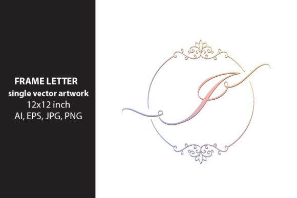 Monogram Frame Letter I: A Versatile Digital Artwork for Creative Projects