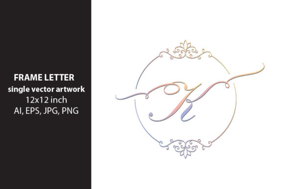 Monogram Frame Letter K: A Versatile Digital Graphic for Creative Projects