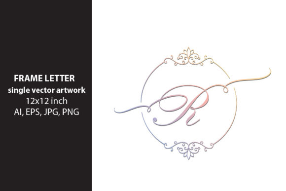 Monogram Frame Letter R – Elegant Design for Every Project