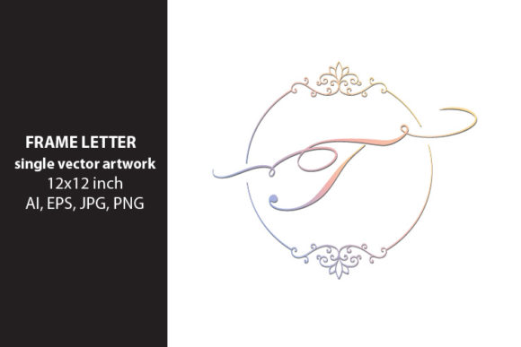 Monogram Frame Letter T: Creative Design for Every Need