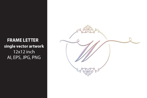 Monogram Frame Letter W: A Versatile Digital Art Asset for Modern Creators