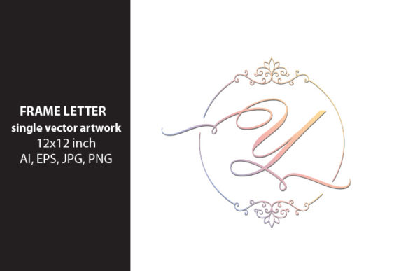 Monogram Frame Letter Y: A Versatile Digital Art Asset for Creative Projects