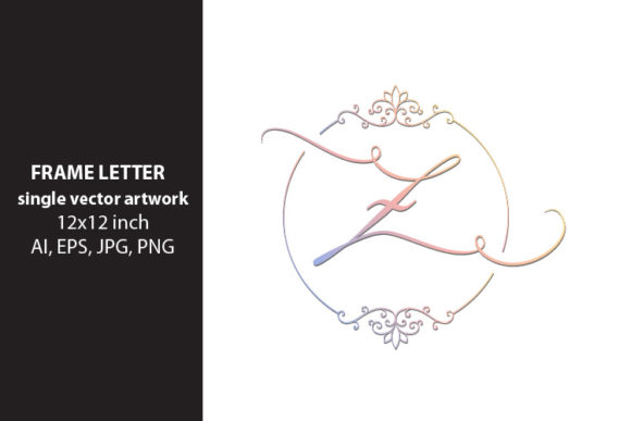 Monogram Frame Letter Z: A Versatile Digital Art Asset for Modern Creators