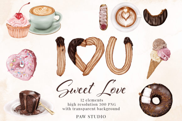 Sweet Love - Valentine’s Day Clipart for Creative Expression