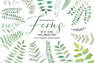 Watercolor Ferns Clipart: A Versatile Artistic Resource
