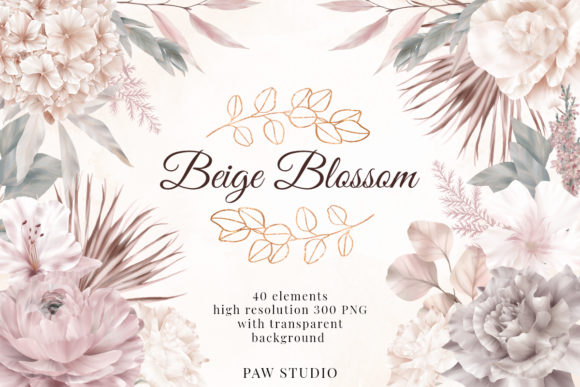 Wedding Flowers Leaves Rose Palm Clipart: A Versatile Design Resource
